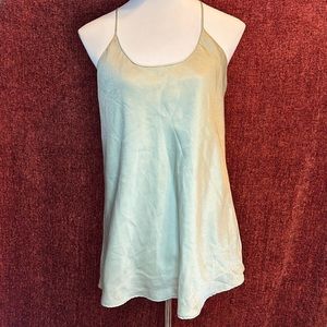 The limited scandal collab green satin blouse/shell